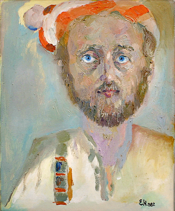 92. Einhorn Nicolae, Autoportret, u.p. 42x34 cm., Muzeul de Arta Vizuala Galati