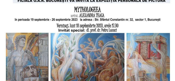 Simbolistică și alegorie la vernisajul expoziției „Mythologeea” de la Expohub OAR @ București