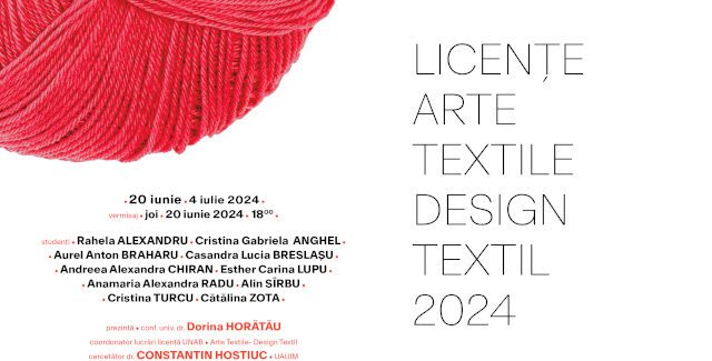 Licențe Arte Textile – Design Textil 2024 @ Unarte