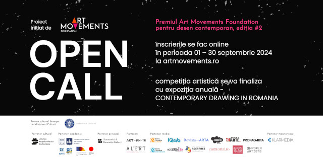 Deschiderea apelului pentru Premiul Art Movements Foundation pentru Desen Contemporan, ediția a II-a,