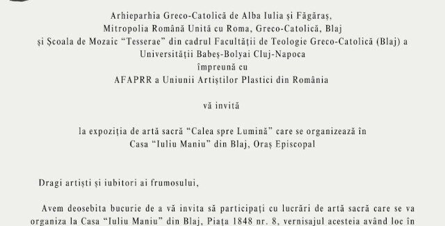 Expoziție de artă sacră @ Blaj