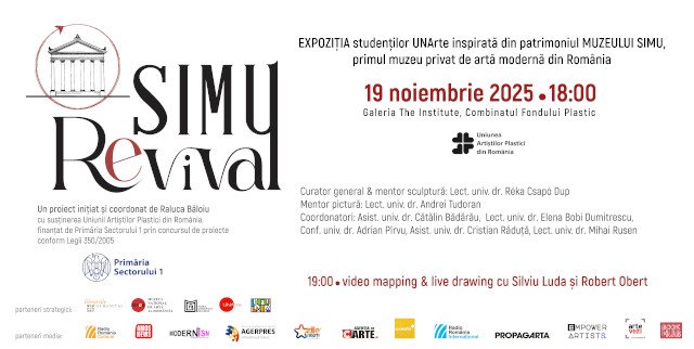 SIMU Revival – Reinterpretări contemporane ale studenţilor UNArte @ Galeria The Institute de la Combinatul Fondului Plastic