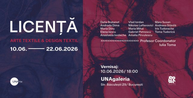 SONDER – Expoziție de licență – Arte Textile și Design Textil @ UNAgaleria